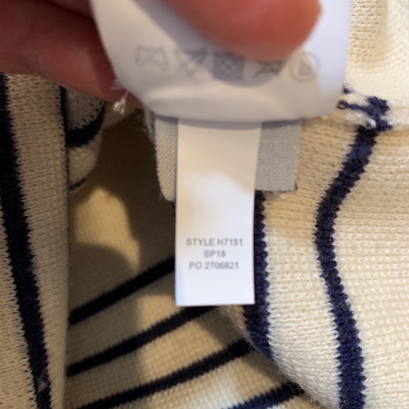 J Crew Striped Wool Blend Sweater Tank Top Fringe - Picture 8 of 8